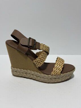 Montego Bay Club Women’s Brown Wedge Sandals, Size 9.5 M